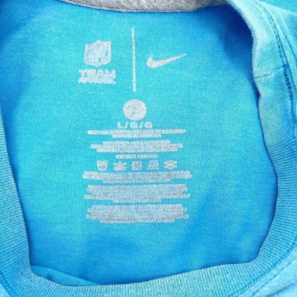 NFL LA Chargers T Shirt Men Size L Blue Graphic Super Bowl Crew Neck - Picture 3 of 3